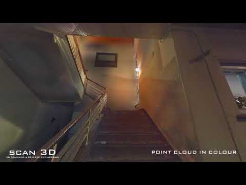 Historic Sailor's House in Gdynia - 3D scanning - 3D inventory - Point cloud