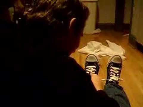 An unfortunate shoe lace affair