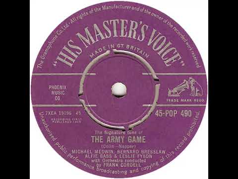 UK New Entry 1958 (87) M. Medwin, B. Bresslaw, A. Bass & L. Fyson - Signature Tune Of The Army Game