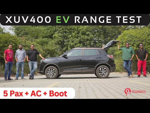 Mahindra XUV400 EV Range Test Challenge || Full Load Of 5 People + AC + Boot