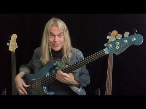 Tony Franklin demonstrates Sliding Harmonics on the Fretless Bass