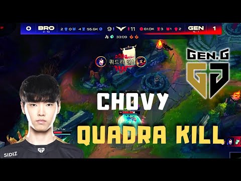 Chovy Quadra Kill Highlight Ahri on LCK - GEN vs BRO