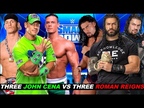 Can 3 Different Roman Reigns Defeat 3 Different John Cena WWE 2K22