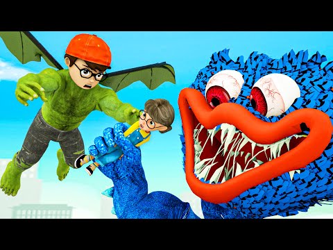 Tani is in danger~! Can Nick Hulk save Tani from Huggy Wuggy? - Scary Teacher 3D Nick & Tani Cartoon