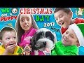 CHRISTMAS DAY TEARS of JOY! 🎁 NEW PUPPY! FUNnel Fam Holiday Vlog