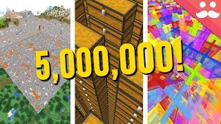What does 5 Million Look Like in Minecraft?