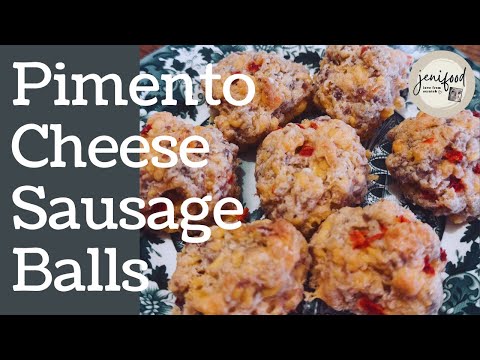 Breakfast, Gameday, or Anytime Appetizer - Pimento Cheese Sausage Balls!