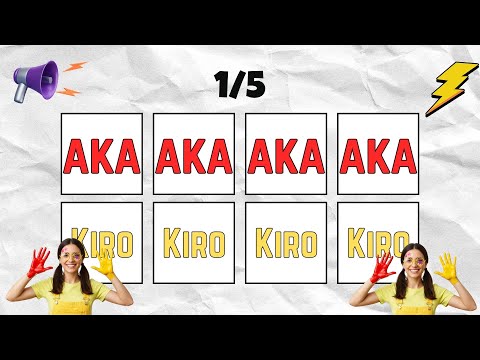 AKA! KIRO! AKA! SHIRO! AO! KIRO! Say The Word On Beat Challenge