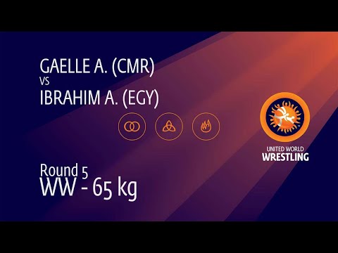 Round 5 WW - 65 kg: A. GAELLE (CMR) v. A. IBRAHIM (EGY)