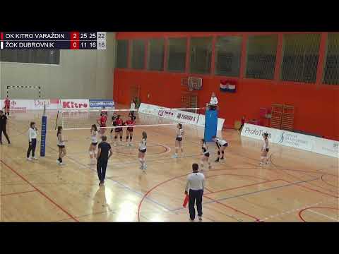 OK Kitro Varaždin - ŽOK Dubrovnik, 1. HOL 22/23, 9. kolo