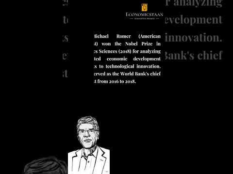 Thumbnail for Paul Romer | KYE | @economicstaan.official  #shorts #nobel #winner by Paul Romer