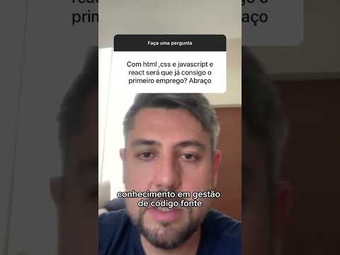 Com html, css, JavaScript e React já dá pra conseguir o primeiro emprego #programacao #react