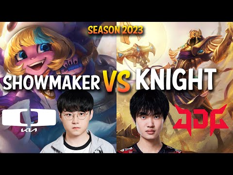DK Showmaker vs JDG Knight - Showmaker TRISTANA vs Knight AZIR Mid - Patch 13.13 KR ranked