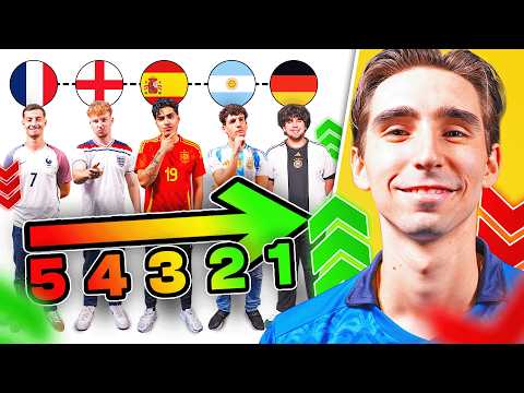 Football fans rank their COUNTRIES from BEST TO WORST 🥵