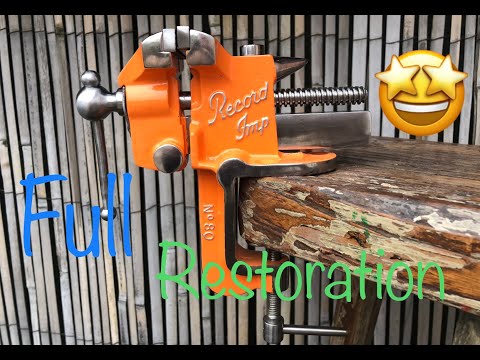 Vintage vise restoration Record imp 80 fully restored and back to work 😀👍⚒️