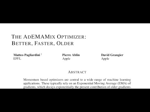 [QA] The AdEMAMix Optimizer: Better, Faster, Older