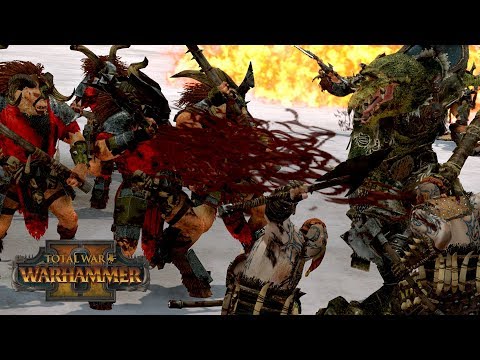 BLOOD & FIRE for KHORNE - Norsca vs Beastmen // Total War: Warhammer II Online Battle