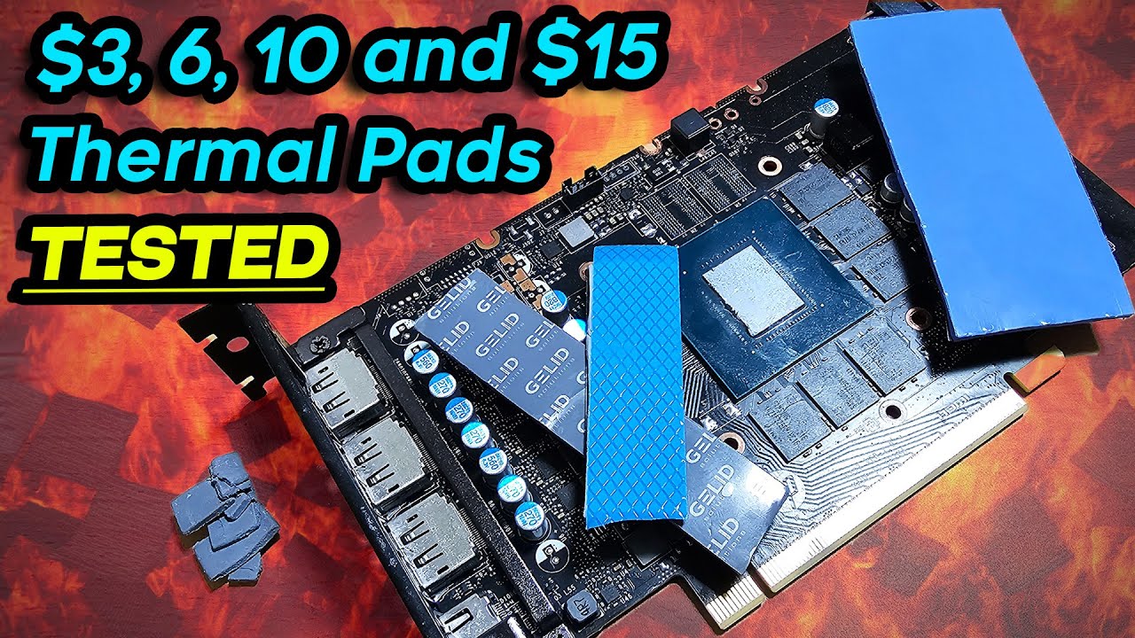 Best Thermal Pads for GPU VRAM? Showdown - RX 9070 and RTX 5060 Tested.