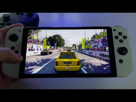GRID Autosport + HD High quality pack | Switch OLED handheld gameplay
