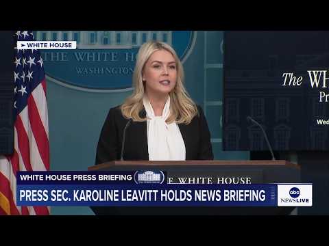 LIVE: White House press briefing