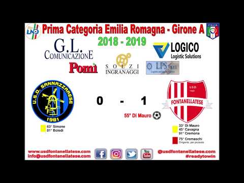 Sannazzarese Vs Fontanellatese- Highlights Campionato Prima Categoria 10/03/2019
