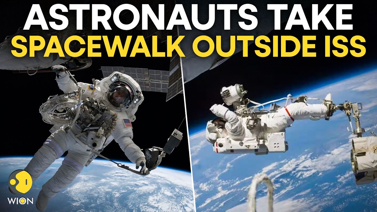 NASA LIVE: NASA’s Anil Menon & ESA’s Sophie Adenot Step Outside ISS for Spacewalk | WION Live