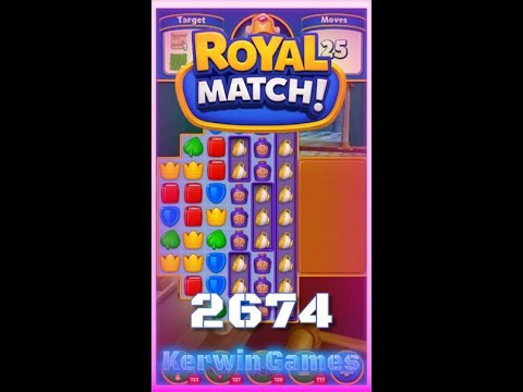 Royal Match Level 2674 - No Boosters Gameplay