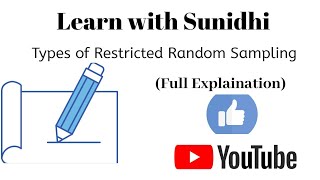 Types of Restricted Random Sampling | Economics class 11th