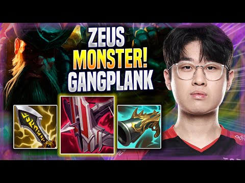 ZEUS IS A MONSTER WITH GANGPLANK! - T1 Zeus Plays Gangplank TOP vs Malphite! | Season 2022