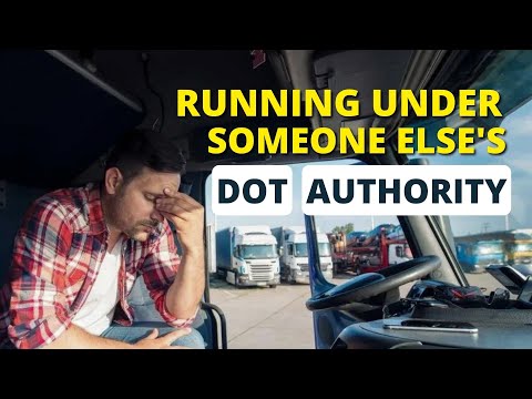 Running Under Someone else's DOT Authority 💵Your Percentage May be Off for what Cash you Receive