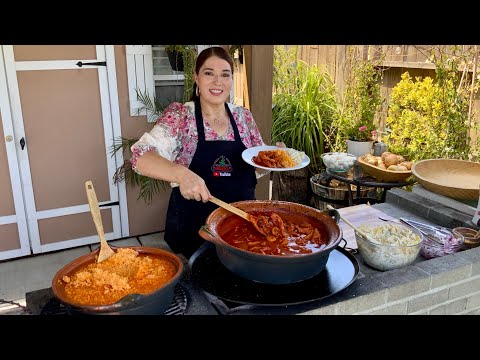 CARNE ADOBADA ACOMPAÑADA DE ARROZ Y ENSALADA!