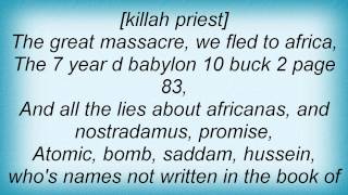 Killah Priest - Moanin' Lyrics