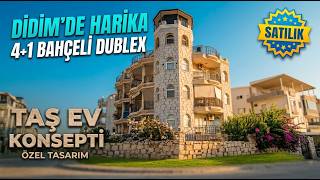 DİDİMDE SATILIK TAŞ EV KONSEPTLİ 4+1 GENİŞ DUBLEX #youtube #viral