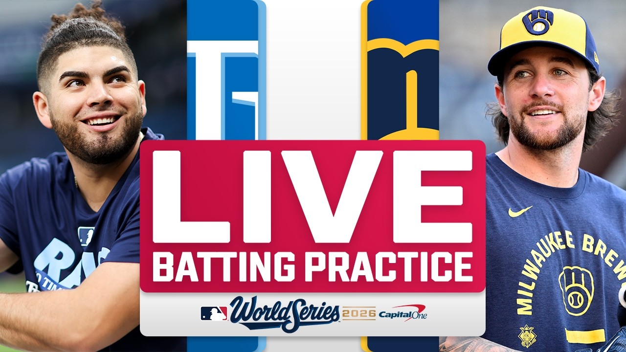 Rays vs. Brewers World Series Game 2 LIVE Batting Practice