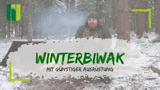 WINTERBIWAK - Biwakieren im Winter mit günstiger Ausrüstung