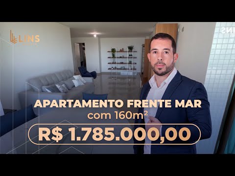 APARTAMENTO FRENTE MAR COM 160m² | 4º ANDAR | 03 SUÍTES + DCE | VARANDA GOURMET | PROJETADOS BENTEC