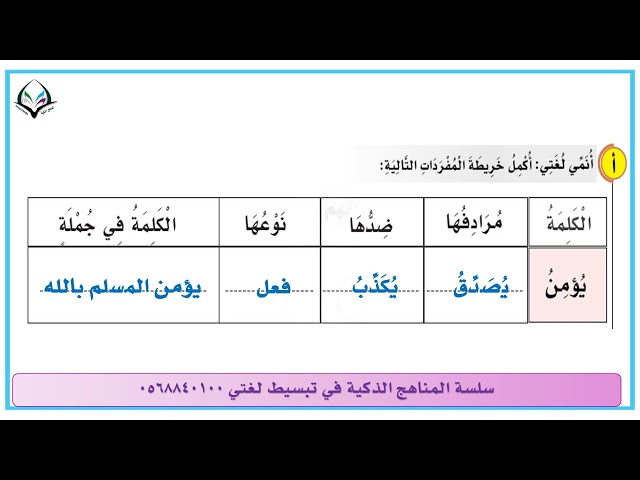 ١٠(٣كتب)تبسيط لغتي صف ثاني ٣ أترام