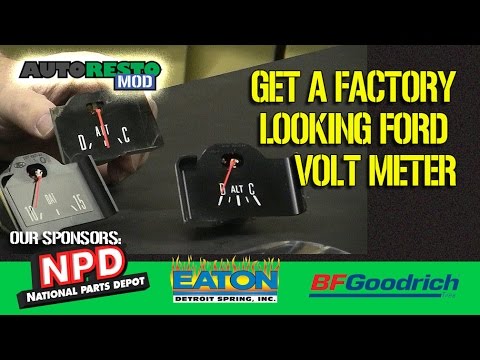 Ford Ammeter to voltmeter conversion for Mustang, Cougar, F100, Gran Torino Episode 300 Autorestomo