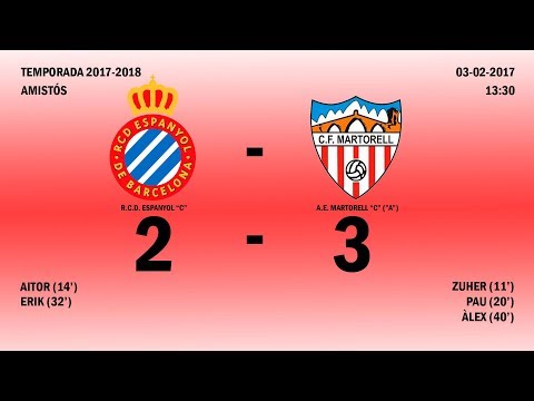 RESUM R.C.D. ESPANYOL "C" - A.E. MARTORELL "C" ("A")