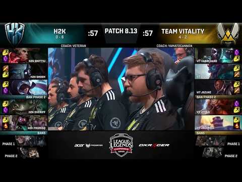 H2K vs. VIT - Week 4 Day 1 | EU LCS Summer Split | H2k-Gaming vs. Team Vitality (2018)