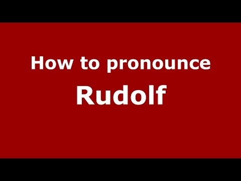 How to pronounce Rudolf (French) - PronounceNames.com