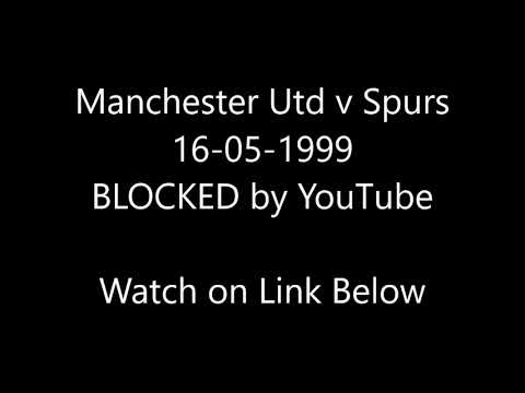 Manchester Utd v Spurs 16-05-1999