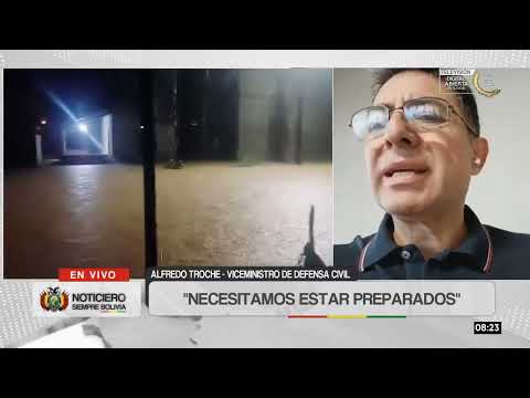 Defensa Civil reporta 64 comunidades afectadas por las inundaciones en Puerto Villarroel