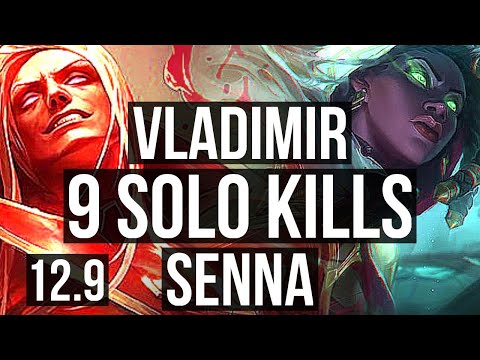 VLAD vs SENNA (MID) | 9 solo kills, 1.7M mastery, 14/2/3, 600+ games, Dominating | BR Diamond | 12.9
