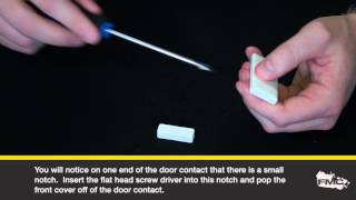 Tech Tips Video: Replace a Battery in a DSC Vanishing Slim Line Wireless Door Contact (EV-DW4975 )