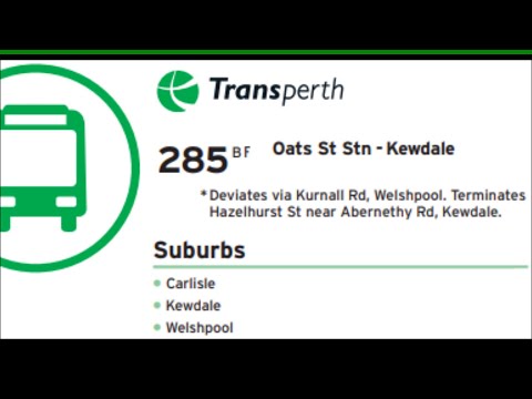 Transperth 285BF W/h Deviation