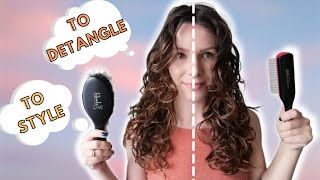 Denman Brush vs Behairful Brush // Which is better for 2a/2b/2c fine wavy hair?