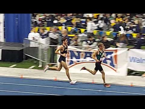 Dillon Grover NAIA  Indoor Nationals 5K. March 2022.