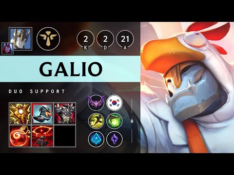 Galio Support vs Senna - KR Master Patch 25.19