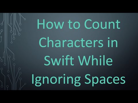How to Count Characters in Swift While Ignoring Spaces